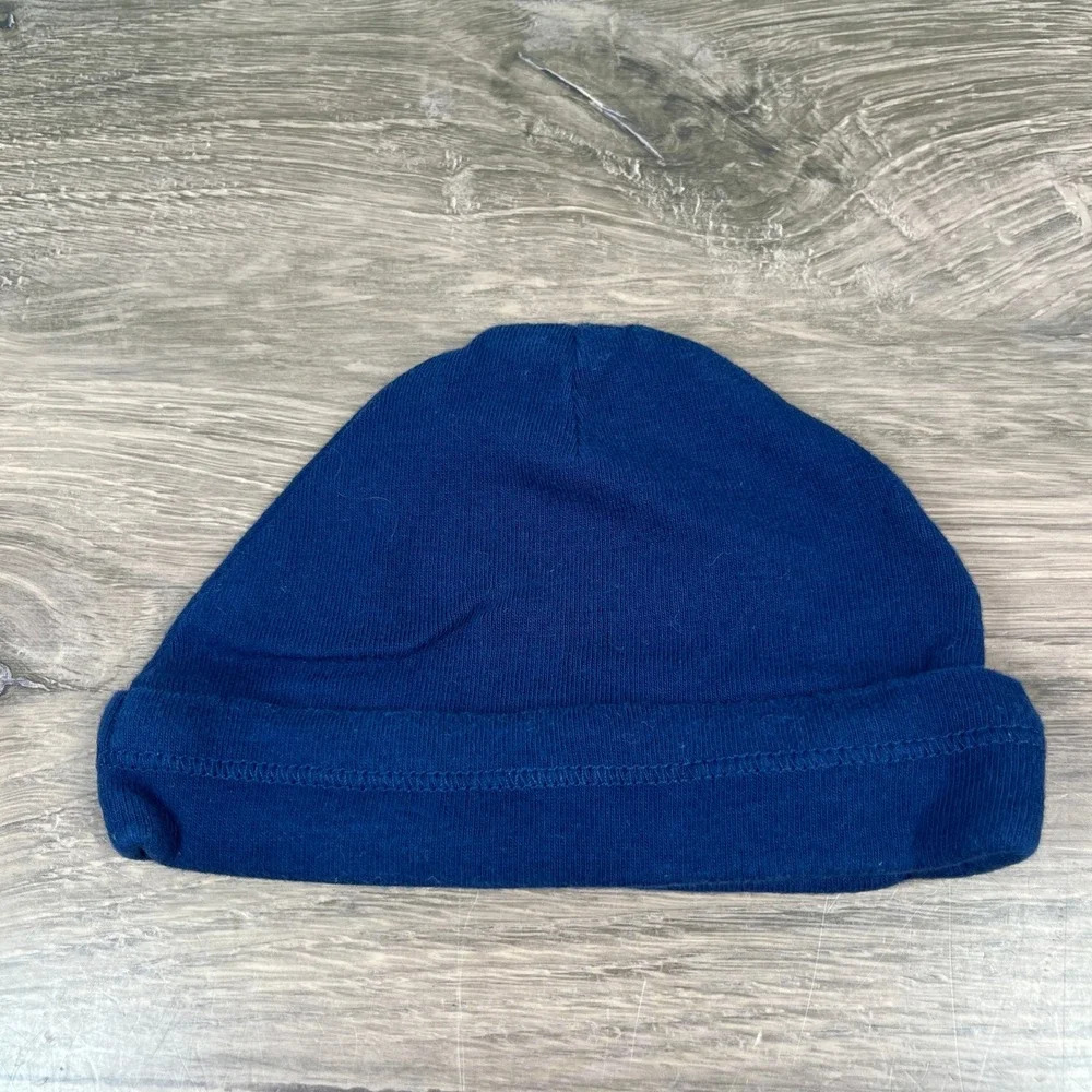 Disney Carter's Gerber Beanie Lot Kids NB 0-6M Blue Gray Striped Baby Hat 3pk